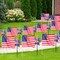 24 Pack 4th of July Decorations Outdoor 12 Independence Day Patriotic Pinwheels 12 American Flags on Stick Red White and Blue Patriotic Pinwheels